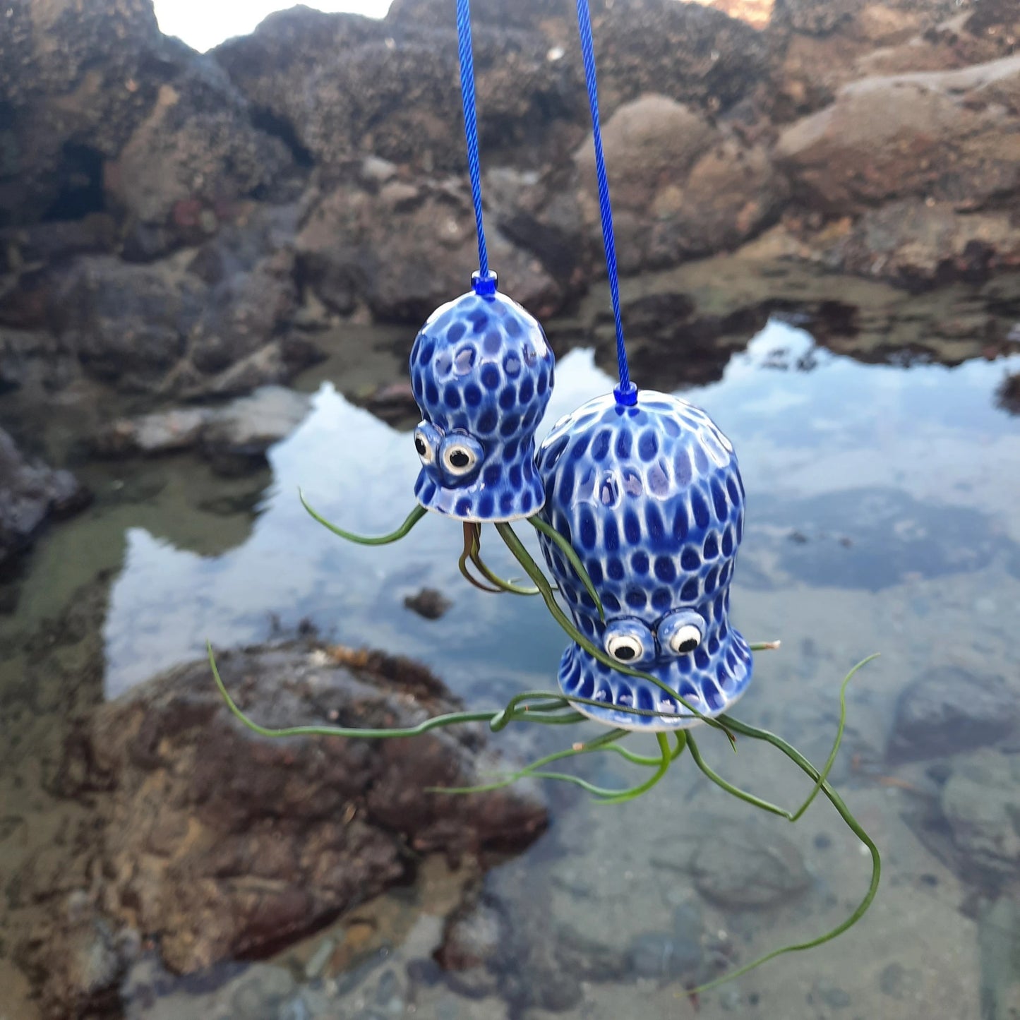 Handmade Hanging Octopus Air Flowerpot – Kunstvolle Pflanzenaufhängung für Ihr Zuhause