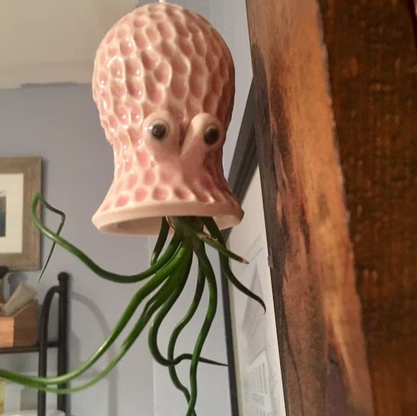 Handmade Hanging Octopus Air Flowerpot – Kunstvolle Pflanzenaufhängung für Ihr Zuhause