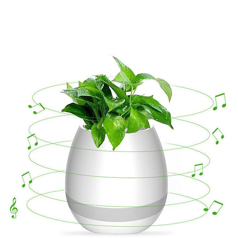 Smart Touch Sensor Bluetooth Flowerpot Speaker – Musik, Licht & Leben in einem