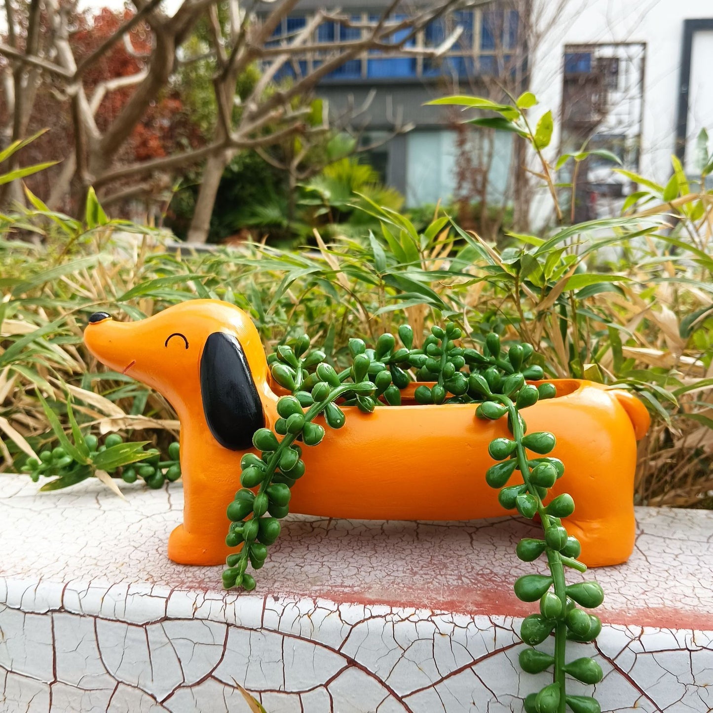 Outdoor Garden Sausage Dog Flowerpot – Der lustige Blickfang für Ihren Garten