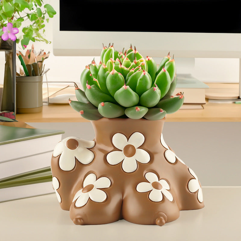 Resin Body Art Blumentopf – Kunstvolle Dekoration für Ihr Zuhause