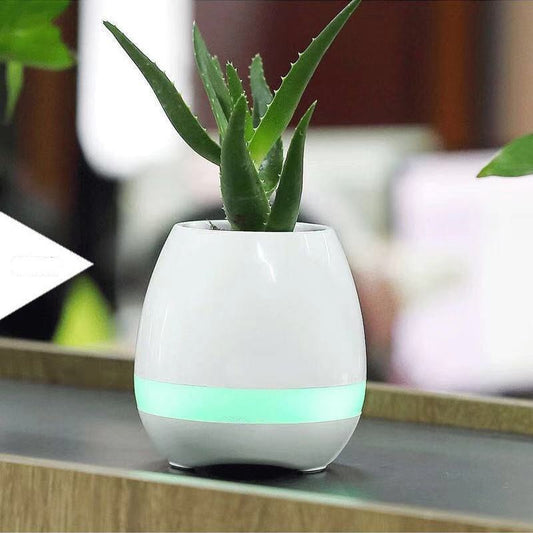 Smart Touch Sensor Bluetooth Flowerpot Speaker – Musik, Licht & Leben in einem