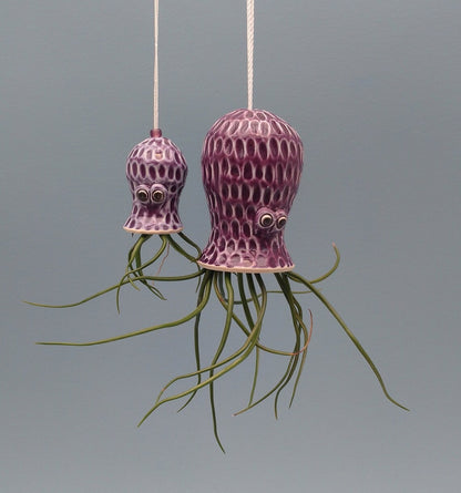 Handmade Hanging Octopus Air Flowerpot – Kunstvolle Pflanzenaufhängung für Ihr Zuhause