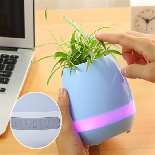 Smart Touch Sensor Bluetooth Flowerpot Speaker – Musik, Licht & Leben in einem