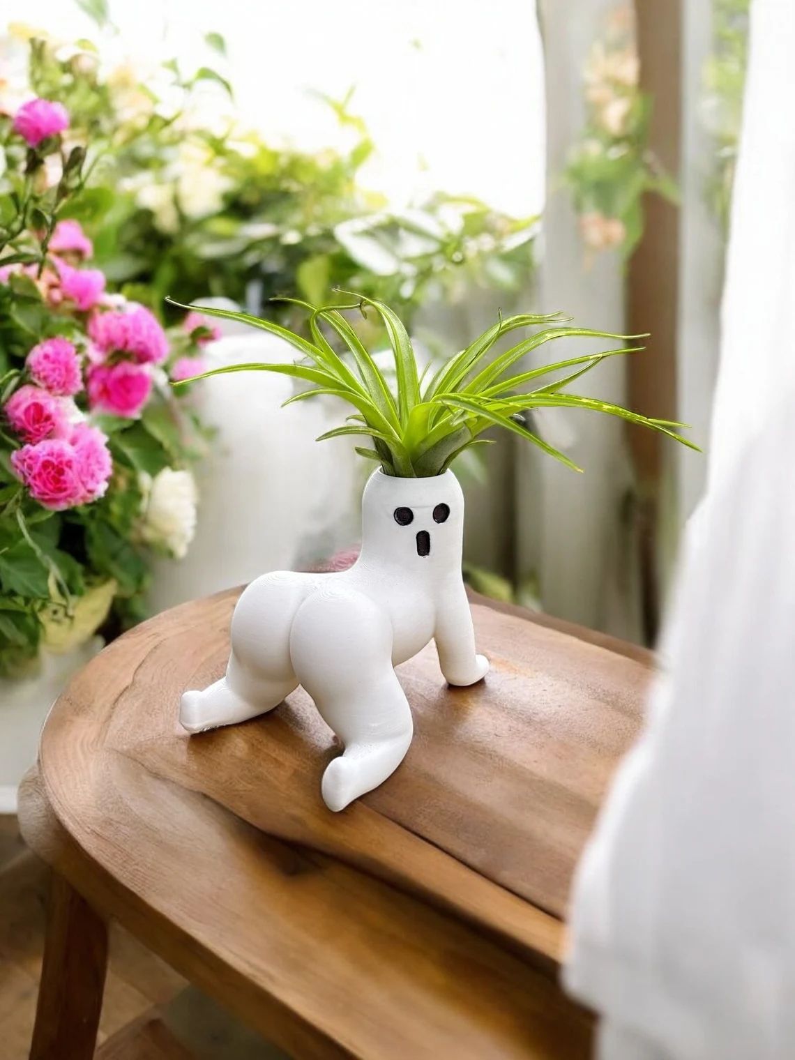 Doll Flowerpot – Spaßige Resin-Dekoration für Ihr Zuhause