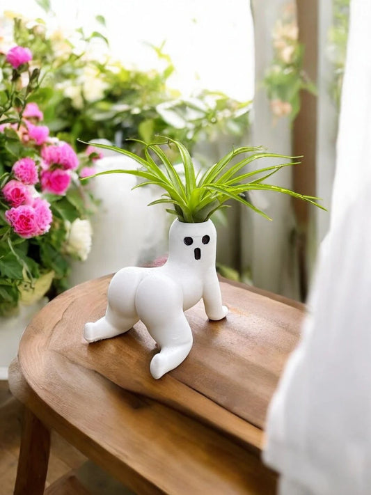 Doll Flowerpot – Spaßige Resin-Dekoration für Ihr Zuhause